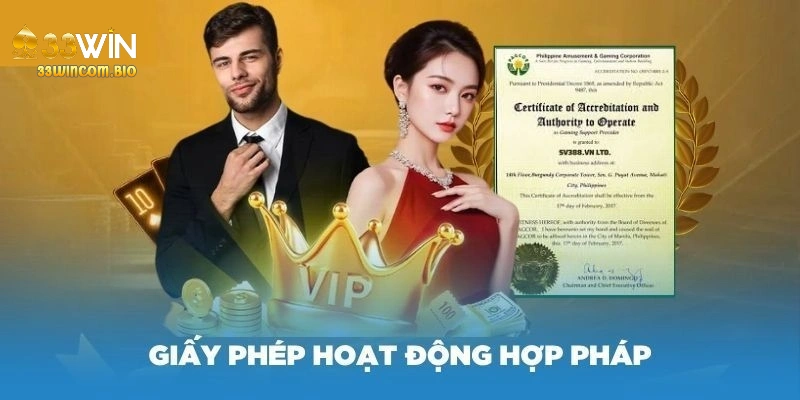 Nền tảng nổi bật bởi sở hữu giấy phép hoạt động hợp pháp